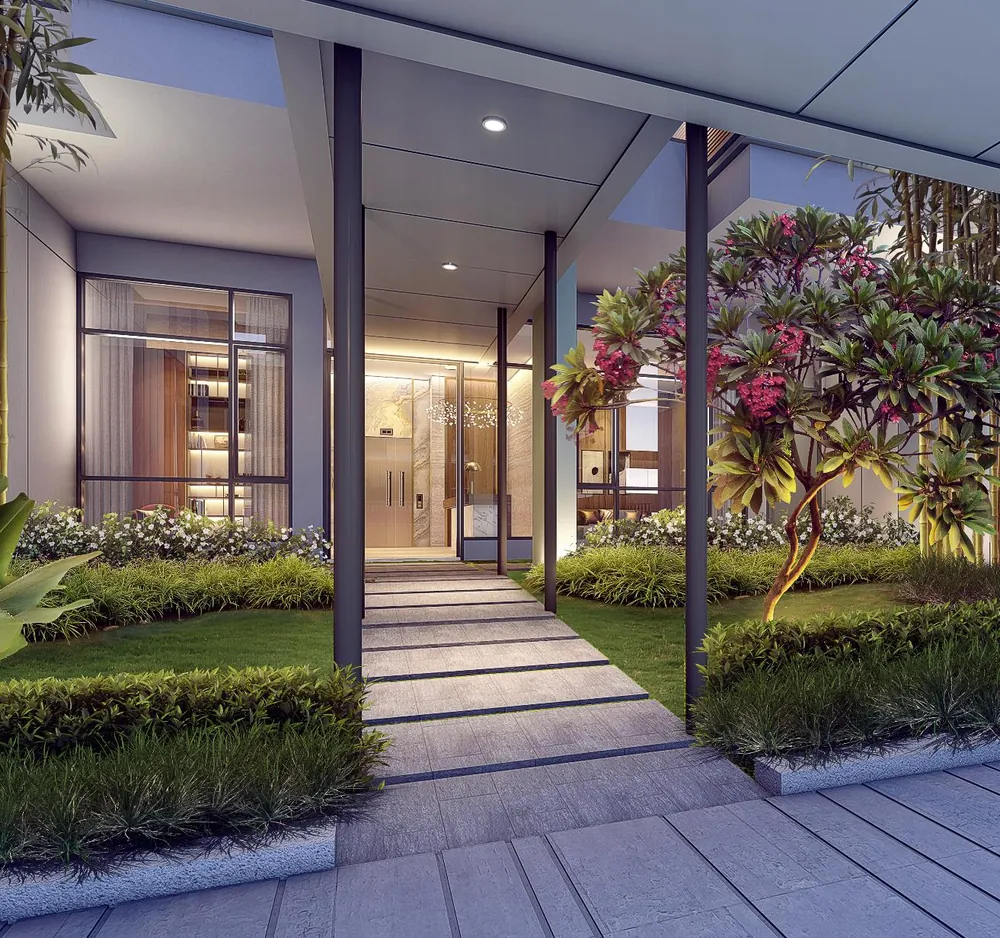 Lobi masuk Garden Villa Arumaya Residences