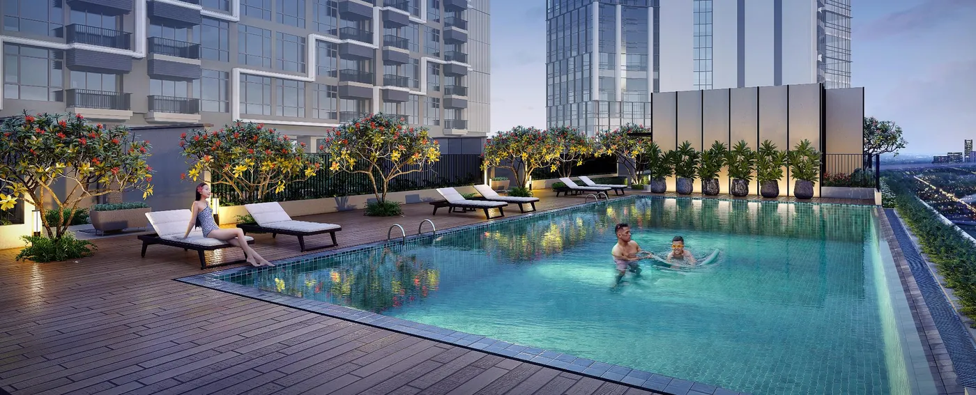 Rooftop pool Garden Villa Arumaya Residences