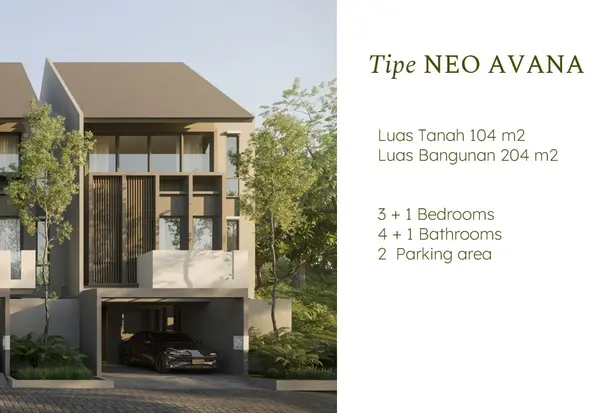 Rumah Neo Avana Cluster Astera Serenia Hills Lebak Bulus Jakarta Selatan