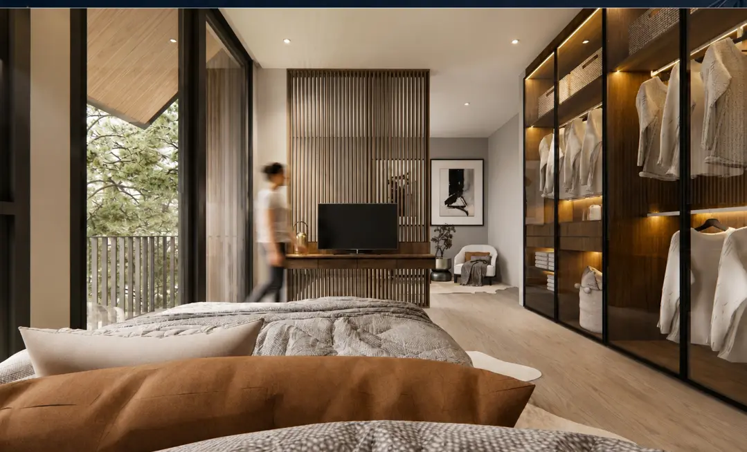 Render master bedroom Sierra Extension Serenia Hills Lebak Bulus